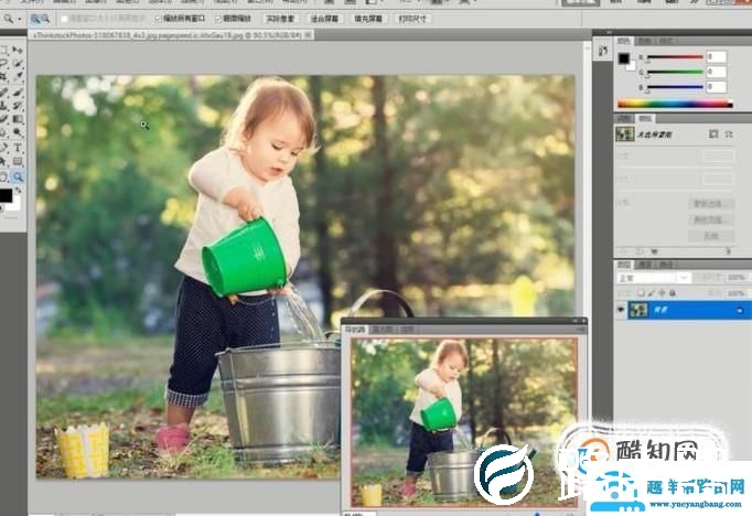 如何使用Photoshop的导航器改变图片的显示比例