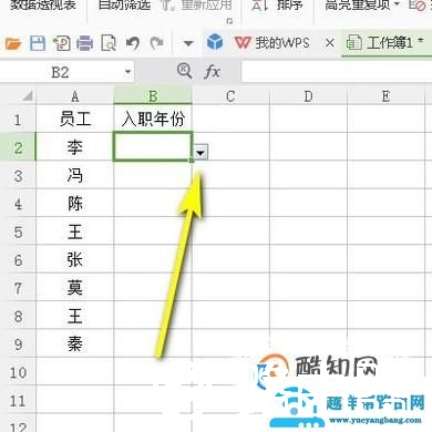 WPS表格添加下拉列表方法