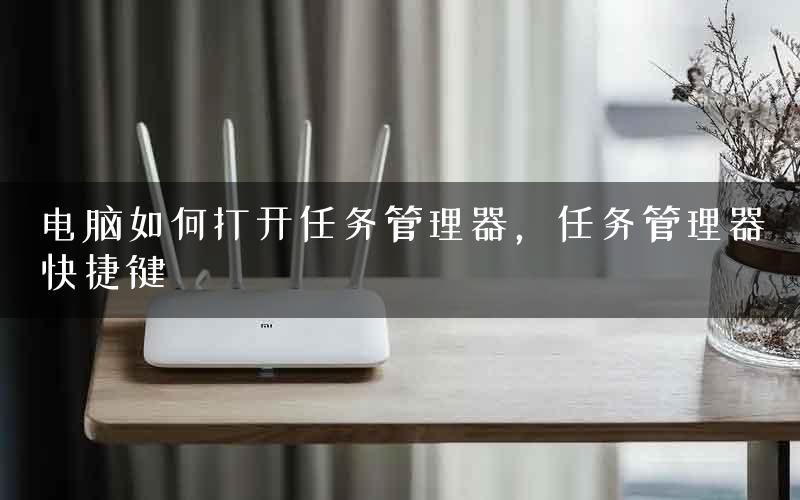 电脑如何打开任务管理器，任务管理器快捷键