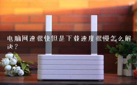 电脑网速很快但是下载速度很慢怎么解决？