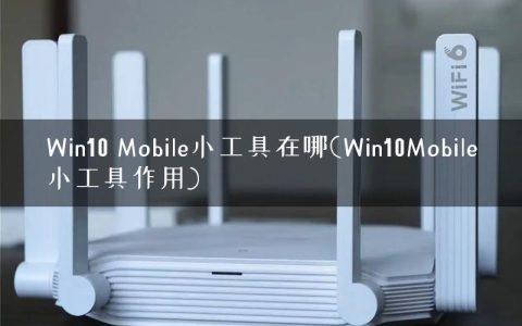 Win10 Mobile小工具在哪(Win10Mobile小工具作用)