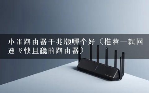 小米路由器千兆版哪个好（推荐一款网速飞快且稳的路由器）