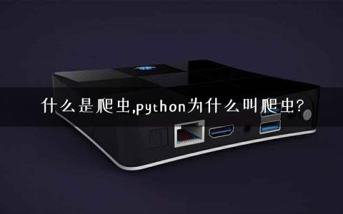 什么是爬虫,python为什么叫爬虫?