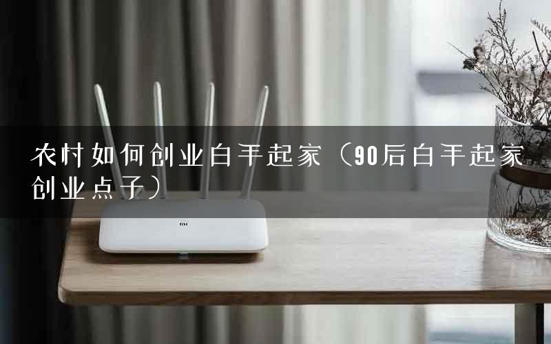 农村如何创业白手起家（90后白手起家创业点子）