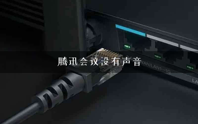 腾讯会议没有声音