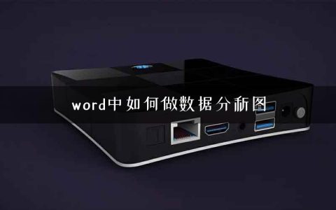 word中如何做数据分析图