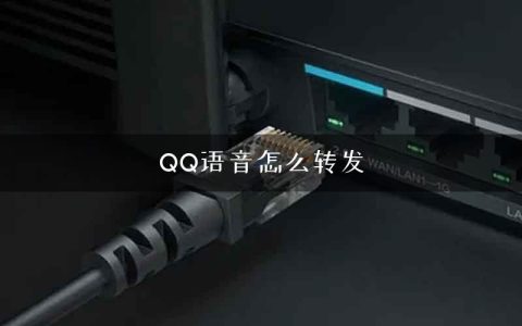 QQ语音怎么转发