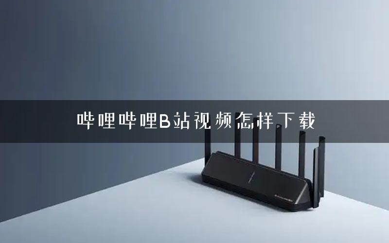 哔哩哔哩B站视频怎样下载