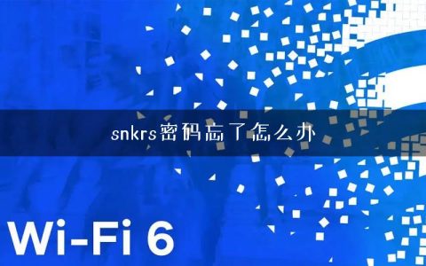 snkrs密码忘了怎么办