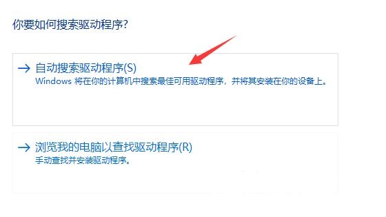 windows11系统怎么自动搜索驱动程序