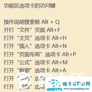 excel表格使用技巧快捷键大全