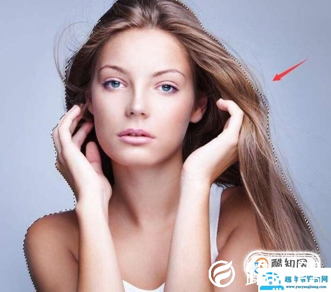 PS如何快速扣头发教程