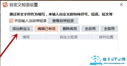 搜狗输入法怎么设置快捷短语