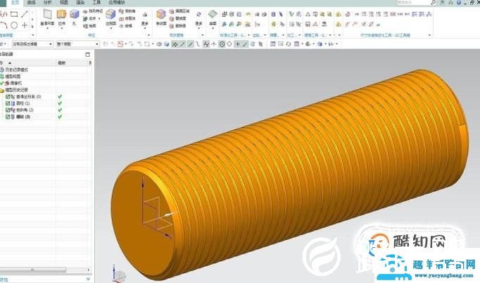UG10.0中如何造直螺纹螺杆模型？