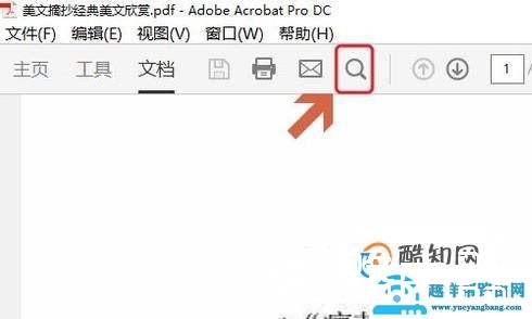 PDF文件如何查找内容