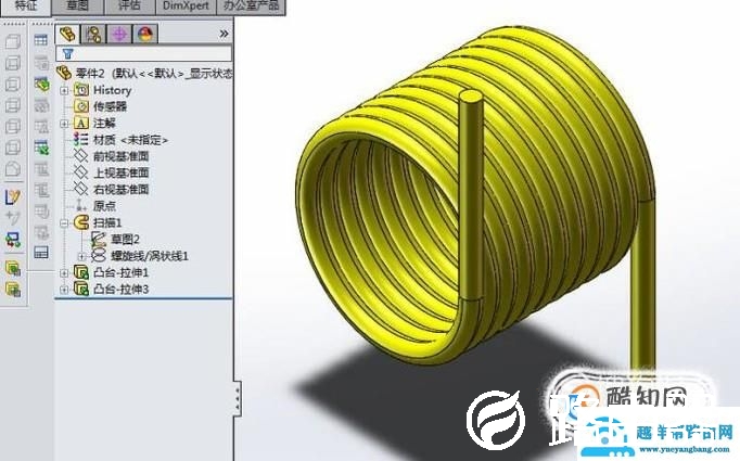 solidworks如何造扭转弹簧？