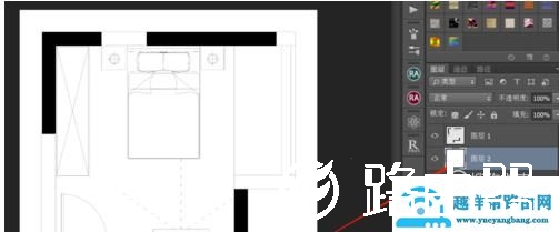 用PS制作室内设计彩色平面图的方法