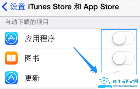 关闭iPhone程序自动更新方法