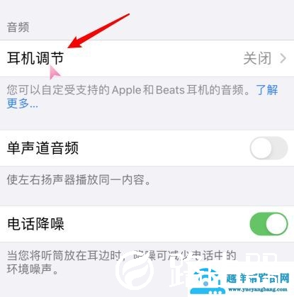 ios14耳机调节设置方法