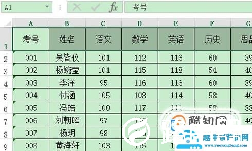 Excel表格如何冻结行和列？
