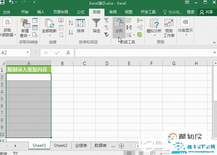 Excel单元格限制录入，实用小技巧