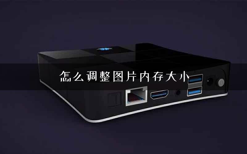 怎么调整图片内存大小
