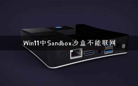 Win11中Sandbox沙盒不能联网