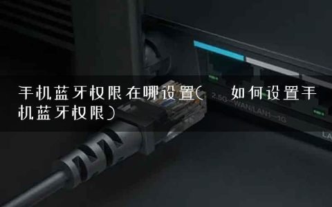 手机蓝牙权限在哪设置(     如何设置手机蓝牙权限)