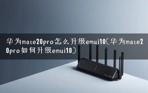 华为mate20pro怎么升级emui10(华为mate20pro如何升级emui10)