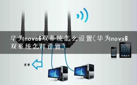 华为nova6双系统怎么设置(华为nova6双系统怎样设置)