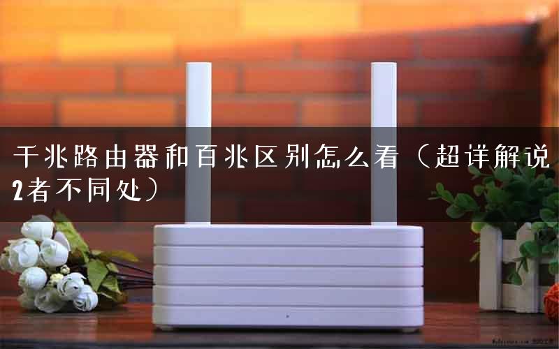 千兆路由器和百兆区别怎么看（超详解说2者不同处）