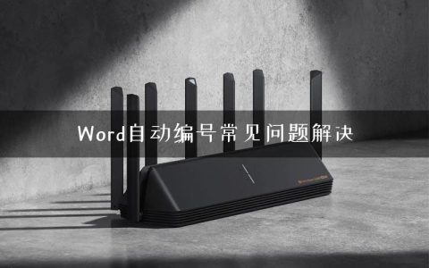 Word自动编号常见问题解决