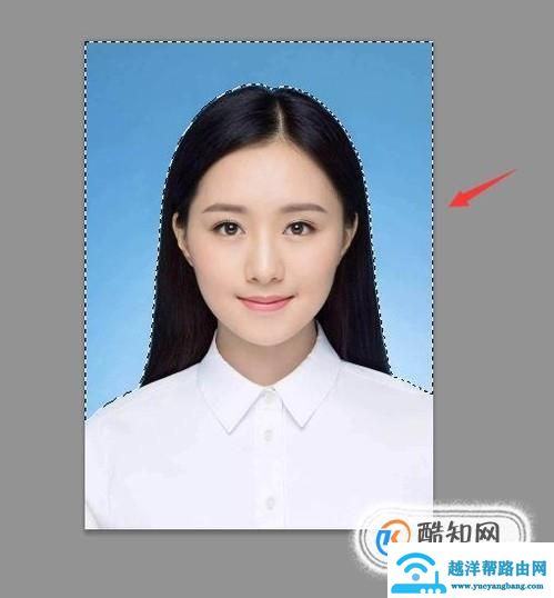 怎样将蓝底的证件照换成白底