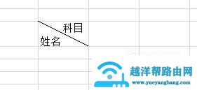 Excel中对一个单元格添加斜线并在斜线上下写字