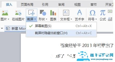 Word截图的方法须知
