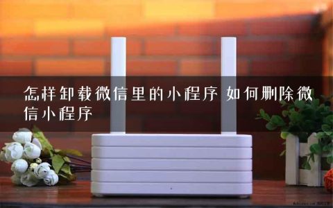 怎样卸载微信里的小程序 如何删除微信小程序