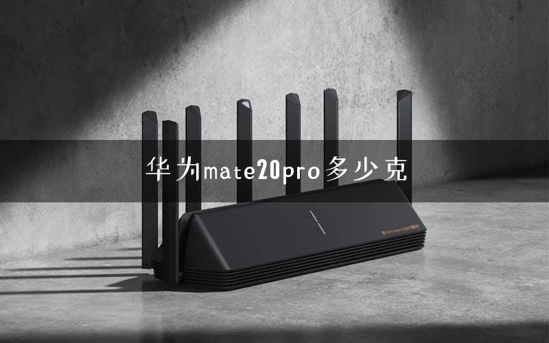 华为mate20pro多少克