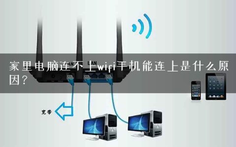 家里电脑连不上wifi手机能连上是什么原因？