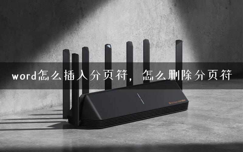 word怎么插入分页符,怎么删除分页符 word怎么插入分页符,怎么删除分页符