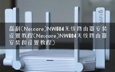 磊科(Netcore)NW604无线路由器安装设置教程(Netcore)NW604无线路由器安装和设置教程)