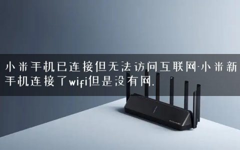 小米手机已连接但无法访问互联网-小米新手机连接了wifi但是没有网.