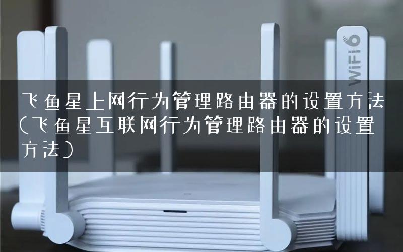 飞鱼星上网行为管理路由器的设置方法(飞鱼星互联网行为管理路由器的设置方法)