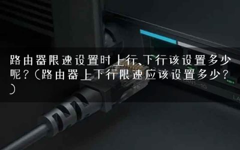 路由器限速设置时上行、下行该设置多少呢？(路由器上下行限速应该设置多少？)