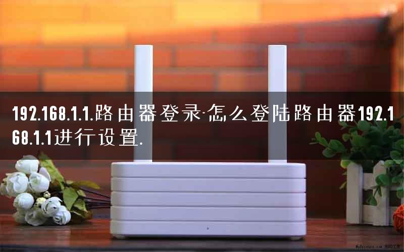 192.168.1.1.路由器登录-怎么登陆路由器192.168.1.1进行设置.