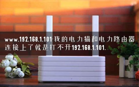 www.192.168.1.101-我的电力猫和电力路由器连接上了就是打不开192.168.1.101.
