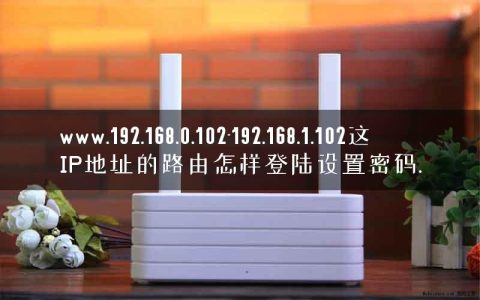 www.192.168.0.102-192.168.1.102这IP地址的路由怎样登陆设置密码.