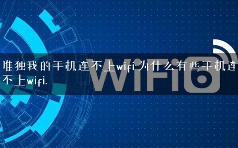 唯独我的手机连不上wifi-为什么有些手机连不上wifi.