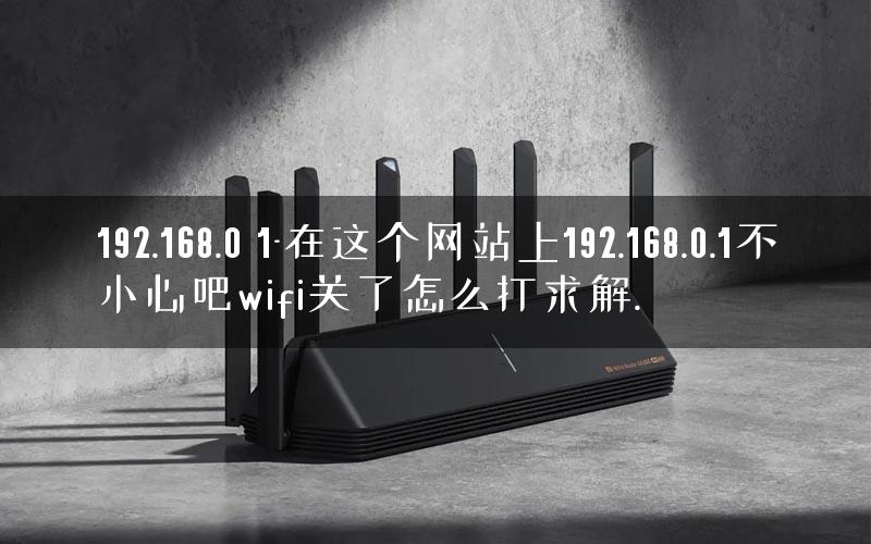 192.168.0 1-在这个网站上192.168.0.1不小心吧wifi关了怎么打求解.