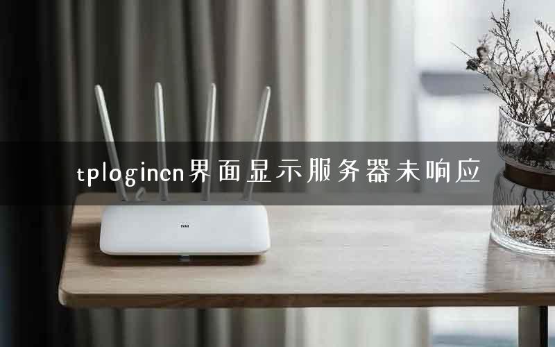 tplogincn界面显示服务器未响应