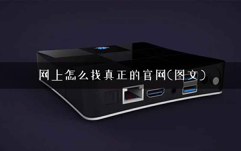 网上怎么找真正的官网(图文)